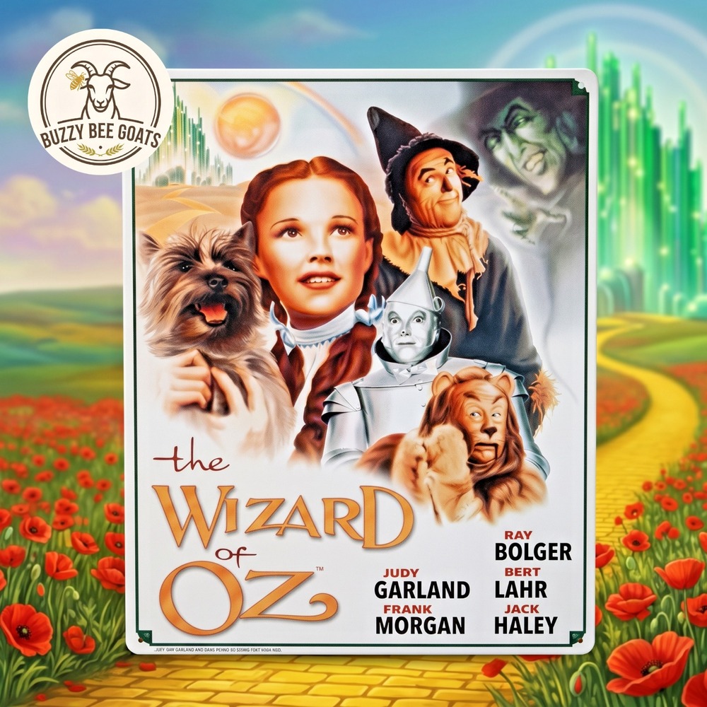 The Wizard of Oz Metal Tin Sign Illustrated Movie Poster 12x16 Desperate Enterpr